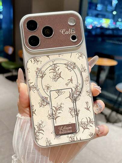 Vintage Floral Shockproof Phone Case, Compatible With IPhone Series, Suitable For IPhone 16/11/12/13/14/15/15pro/15 Plus/15 Promax/12pro/13pro/14pro/11promax/12promax/13promax/14promax/14plus/16Pro/16plus/16promax/