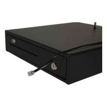 Cajón de dinero Nextep NE-514 negro, caja registradora con 4 compartimentos para billetes y 8 para monedas para tiendas y negocios - Ver 8