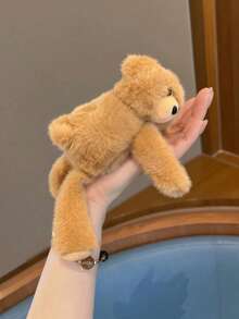 MESHUOKAI Cute Plush Bear Hair Clip, Premium 3D Fluffy BB Clip, Side-Parting Bangs Clip, Top Hair Accessory, Suitable For Daily Wear And Party Occasions - Multicolor - View 6