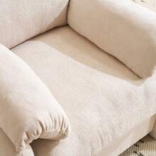 Modern Chenille Sofa - Grey 1 Seat - Comfortable And Stylish - 米色單座 - 查看 5