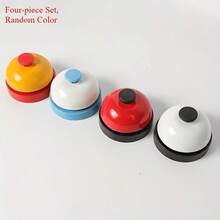 4 Random Color Hand Bells For Cat And Dog Training, No Battery Required, Suitable For Games And Resolving Household Disputes, Applicable For Home, Kitchen And Front Desk. - 4 Pieces In Random Colors - View 9