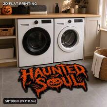 1pc Halloween Horror Spirit Decorative Rug, Home Decor, Area Rug, Casual Blanket, Bedside Rug, Bedroom Rug, Washable Rug - Multicolor - View 2