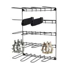 Stable Tool Storage Rack Stable Tack Storage Rack Wall-Mounted Stable Tool Storage Rack - Black - View 3