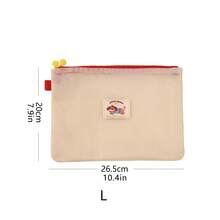 1 buah Tas Kosmetik Jaring Perjalanan dengan Resleting Ganda, Tas Penyimpanan Portabel Anti-Hilang untuk Lipstik dan Produk Perawatan Kulit, Kemasan Kapasitas Besar, Tas Makeup - MultiWarna - View 9