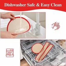 1 Set Reusable Silicone Baking Mat, High Temperature Resistant Non-Stick Pastry Baking Mat, Easy To Clean And Washable Kitchen Cooking Baking Accessory, Suitable For Oven Baking - Multicolor - View 5