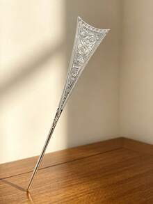 1pc Vintage Embossed Floral Metal Long Hair Stick, Exotic Large Hair Pin For Women's Evening Dress Updo - Multicolor - View 16