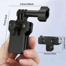 通用鋁合金摩托車擋風玻璃支架,適用 Osmo Action 6/5/4/3 與 Osmo Nano,含磁吸轉接快拆板,Action 5 Pro 相機擴充配件安裝套件 - 查看 8
