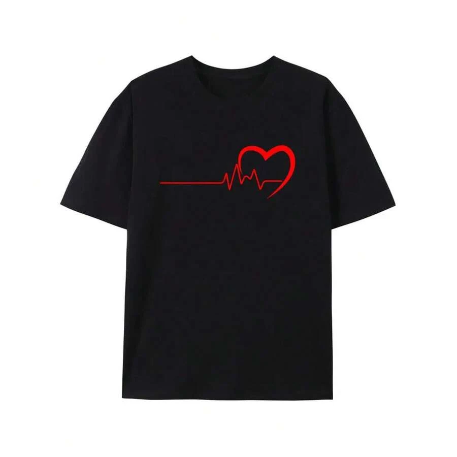 Summer TopsUnisex Funny Essentials Cotton-Shirt Men's Graphic Tees Dad Outfit Basics Top Men Made In USAsoft - Black - View 1