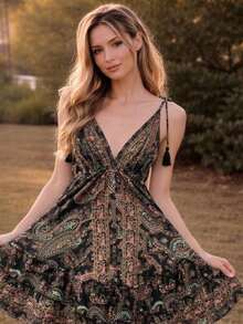 Short Dress Costs Nude - 黑色的 - 查看 2