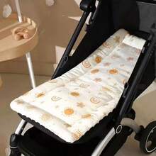 1pc Soft Comfortable Thickened Cartoon Print Baby Stroller Seat Cushion Pad, Stroller Accessory - As Shown - View 12