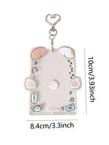 1 PC Cute Animal Card Set, 3-Inch Protective Set, Star Chaser Small Card Display Set, Student ID Set, Pendant, Back To School - Multicolor - View 4