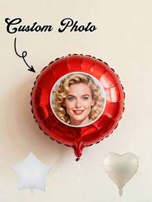 Customizable Photo Balloons - Personalize With Your Own Photos For Birthday, Wedding, Graduation And Anniversary Decorations - No Power Needed, Easy To Set Up - White, Pink, Gold, Black And Rose Gold Available - Perfect For Photo Ops, Party Supplies, Holiday Decor, Event Planning - Multicolor - View 8