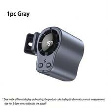 Car Clip-On Fan 360° Rotatable Mini Fan, Suitable For Car Sun Visor, Roof Handle, Seat Belt, Seat, Compact Portable Rechargeable Cooling Fan With LED Display, Suitable For Vehicle, SUV, RV, Van, Stroller, Hands-Free Waist-Clip And Neck-Hanging Fan, Suitable For Outdoor, Tent - A - View 11