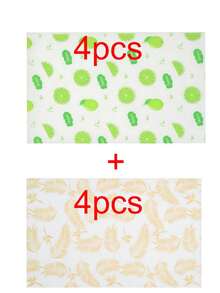 4pcs High-Quality Thickened Refrigerator Mats, Washable And Reusable, EVA Material, Innovative Pattern, Suitable For Refrigerator And Kitchen Decor, Kitchen Essentials, Kitchen Tools, Kitchen Supplies, Kitchen Accessories, Summer - Multicolor - View 13