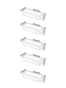 1pc/3/4/5/6/7/8/12pcs Universal Clear Drawer Organizer, Desktop Layout Organizer, Portable Drawer Storage Artifact, Desktop Organization Organizer, Drawer Storage Set. - Multicolor - View 18