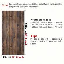 1 Roll 45cm Wide Faux Wood Grain Wallpaper, Multiple Styles Available, Suitable For Home Decor - Faux Wood Grain - View 4