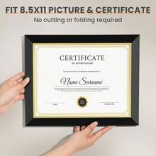 Heimlove 8.5 X 11 Diploma Certificate Frames, Black And Gold Diploma Frame Document Frame With Clear Plexiglass For Wall Display, High School/College/Degree Frame, Picture Frame Graduation Gift 2025 - ColorB - View 2
