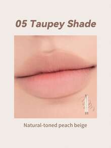 Rom&Nd Lip Mate 唇彩筆 #05 Taupey 1 支 0.5g，旋轉單頭奶油質地中性摩卡灰褐色，遮蓋深色唇色，適合所有膚色，日常成熟裸妝 - 05 一筆摩卡 - 查看 2