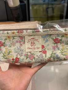 1pc Pink Lace Floral Pencil Case (Without Heart-Shaped Keychain), Unique Large Capacity Stationery Storage Bag, Student Stationery, Back To School Gift, Suitable For Student Exchange - Multicolor - View 7