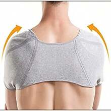 Adjustable Dual Shoulder Straps Non-Electric Ergonomic Cross Design Dual Shoulder Support Shoulder Pads - Grey - View 3