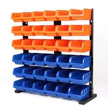 Horusdy - Organizador de cestas de almacenamiento de 36 piezas para garaje, plástico, herramienta de taller, herramientas para hombres - Multicolor - Ver 1