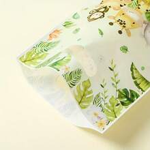 10/25Pcs Jungle Animal Handheld Gift Bags, Suitable For Birthday, Baby Shower, Gender Reveal, Safari Party Decorations, Plastic Bags For Events - Multicolor - View 7