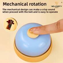 4 Random Color Hand Bells For Cat And Dog Training, No Battery Required, Suitable For Games And Resolving Household Disputes, Applicable For Home, Kitchen And Front Desk. - 4 Pieces In Random Colors - View 7