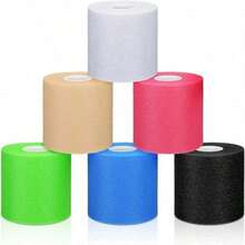 (6cm*10m) Sports Protective Tape Support Tape Cushioning Film Foam Base Design Breathable Easy Tear No Residue - Multicolor - View 8
