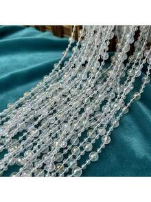 4pcs Set Iridescent Transparent Shiny Spherical Bead Garland, Multi-Functional Decorative For Windowsill, Porch, Living Room And Bedroom, Suitable For Christmas, Birthday, Party And Various Occasions - Crystal Curtain - View 9