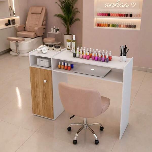 Mesa Para Manicure Pedicure Profissional Para Atendimento Salão Estética Nails