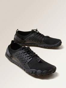 Men's Barefoot Water Shoes - Ultra-Lightweight Athletic Sports Shoes For Swimming, Surfing, Hiking, Diving, Fishing & Outdoor Walking - 黑色 - 查看 1