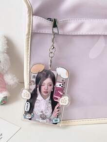 1 PC Cute Animal Card Set, 3-Inch Protective Set, Star Chaser Small Card Display Set, Student ID Set, Pendant, Back To School - Multicolor - View 8