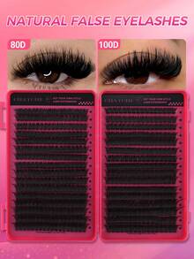 544/640PCS Fluffy Single Lash Clusters, Multi-Specification Large Capacity Cluster False Eyelashes, Thick And Natural Styles Available, Waterproof False Eyelash Set With Tools, Create Beautiful Makeup Effect - Multicolor - View 13