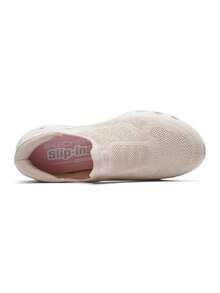 Skechers Women's GO WALK GLIDE-STEP 2.0 Slip-On Lightweight Minimalist Breathable Walking Shoes 125120-NTPK - Natural/Pink - View 7