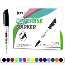 15/12 Colors Liquid Chalk Markers, Erasable Whiteboard Pens, Marker Pens, Bold Dry Erase Markers, Vibrant Colors, Erasable, Suitable For Whiteboard, Blackboard, Billboard, Glass, Car, Window, Etc. - Multicolor - View 12