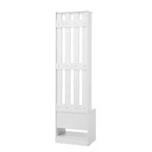 Hall Tree White Made Of Wood For Entryway And Hallway - 白色 - 查看 11