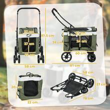 Pet Strollers - สีเขียวเข้ม + โพลีเอสเตอร์ - ดู 3