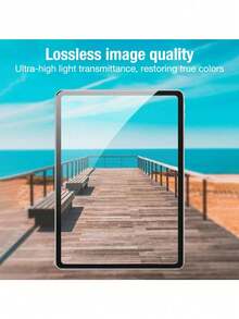 Yezodawee 2pcs Ceramic HD Screen Protector, Privacy Protection, Curved Edge, Anti-Scratch Anti-Drop, Full Screen Coverage, Strong Anti-Fingerprint, Touch Sensitive, Non-Glass Material, Compatible With Ipad 11th Gen (2025 A16), 10th Gen (10.9 Inch), Air 13/11 Inch (M4/M3/M2, 2025/2024), Pro 12.9 Inch/ Mini (2024). Essential Screen Protection. - Transparent B - View 8