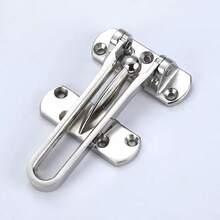 Anti-Theft Chain - Door Lock Buckle Door Stopper, Door Bolt Safety Chain/Security Lock - Room Door Safety Lock, Hotel Door Anti-Theft Lock - A - View 11