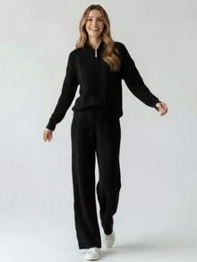 Women Sweater Co-Ords - Negro - Ver 4