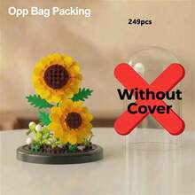 Eternal Flower Bouquet Potted Plant Mini Building Block Model Home Decor Puzzle Children Toy Birthday Christmas Gift - Multicolor - View 8