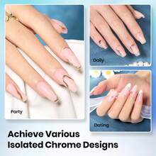 Beetles 1PCS 15ML Chrome-Proof Matte Top Coat, HEMA-Free No Wipe UV Gel Top Coat, Powder-Resist Matte Finish For Chrome Nail Powder & Detail Nail Art - View 7
