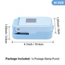 Pelubang Tepi Stempel 2,5x2,1cm/1x0,8in, Cocok untuk Scrapbooking dan Kolase, Pelubang Kerajinan yang Dapat Ditumpuk dengan Desain Berongga Penyelarasan Presisi, Cocok untuk Pembuatan Kartu - A - View 13