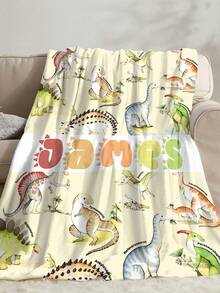 1pc Customized Name Blanket, Suitable For Bed, Living Room, Sofa, Outdoor, Beach, Camping, Pets And More Occasions, Personalized Family/Pet/Couple Text Printed Bedding Blanket, Personalized Christmas Gift, Family Gift, Birthday Gift, Gift For Friends, Gift For Her, Gift For Son/Daughter - Style 3 - View 6
