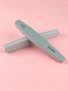 Green/White Nail File Foam Polishing Bar Manicure Sponge Buffer 220/280 Double-Sided Coarse/Fine Soft Sand Nail Shaping & Polishing File 3Pcs/5Pcs/10Pcs - Light Grey - View 4