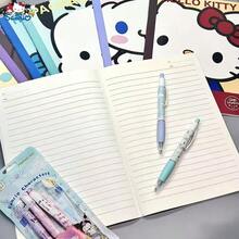 Cuaderno B5 de la serie SANRIO, Kitty, My Melody, Kuromi, Cinnamoroll, Pom Pom Purin, Pochacc, serie 8 de personajes clásicos, estilo aleatorio enviado, cuaderno de suministros de oficina diarios, escritura cómoda, encuadernación cosida no se cae fácilmente, registros de oficina, planificador, imprescindible para fans de SANRIO - Multicolor - Ver 4