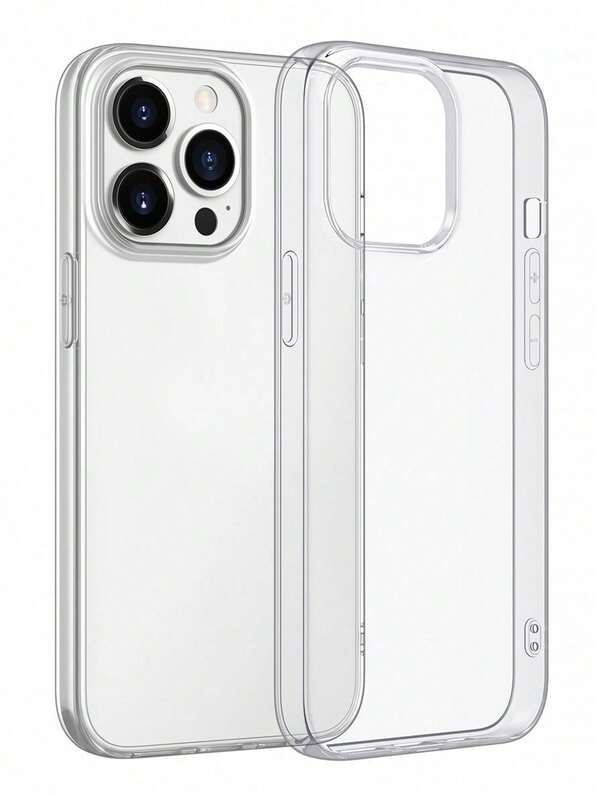 1 Piece Of Classic Transparent Soft Phone Case Made Of Solid Material, Shockproof, Large Hole Design Compatible With IPhone 11, 13, 14 Pro Max, Galaxy S24 Ultra, S25, Waterproof, Drop-Proof, Scratch-Resistant, Spring Gift