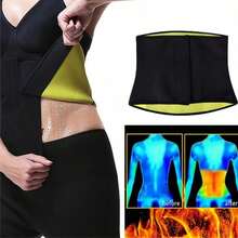 Waist Trimming Training Belt, Sweat-Promoting Sauna-Style Abdominal Control Belt, Hand Washable Fitness Waist Cincher - Black - View 3
