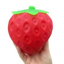 Tachimi 1pc Large Kids Slow Rebound Squeeze Toy, Crisp Sensation, Vibrant Vermilion Outer Layer With Fine Particle Texture, Even Coloring, Fine Polished Craftsmanship, Random Shipment - Multicolor - View 3