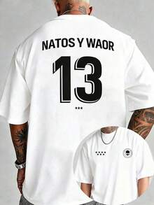 Men's T-Shirt NATOS WAOR 13 2026 Hip-Hop Fashion Vintage T-Shirt, Men's Summer Print T-Shirt 100% Cotton Casual T-Shirt - 白色 - 查看 14